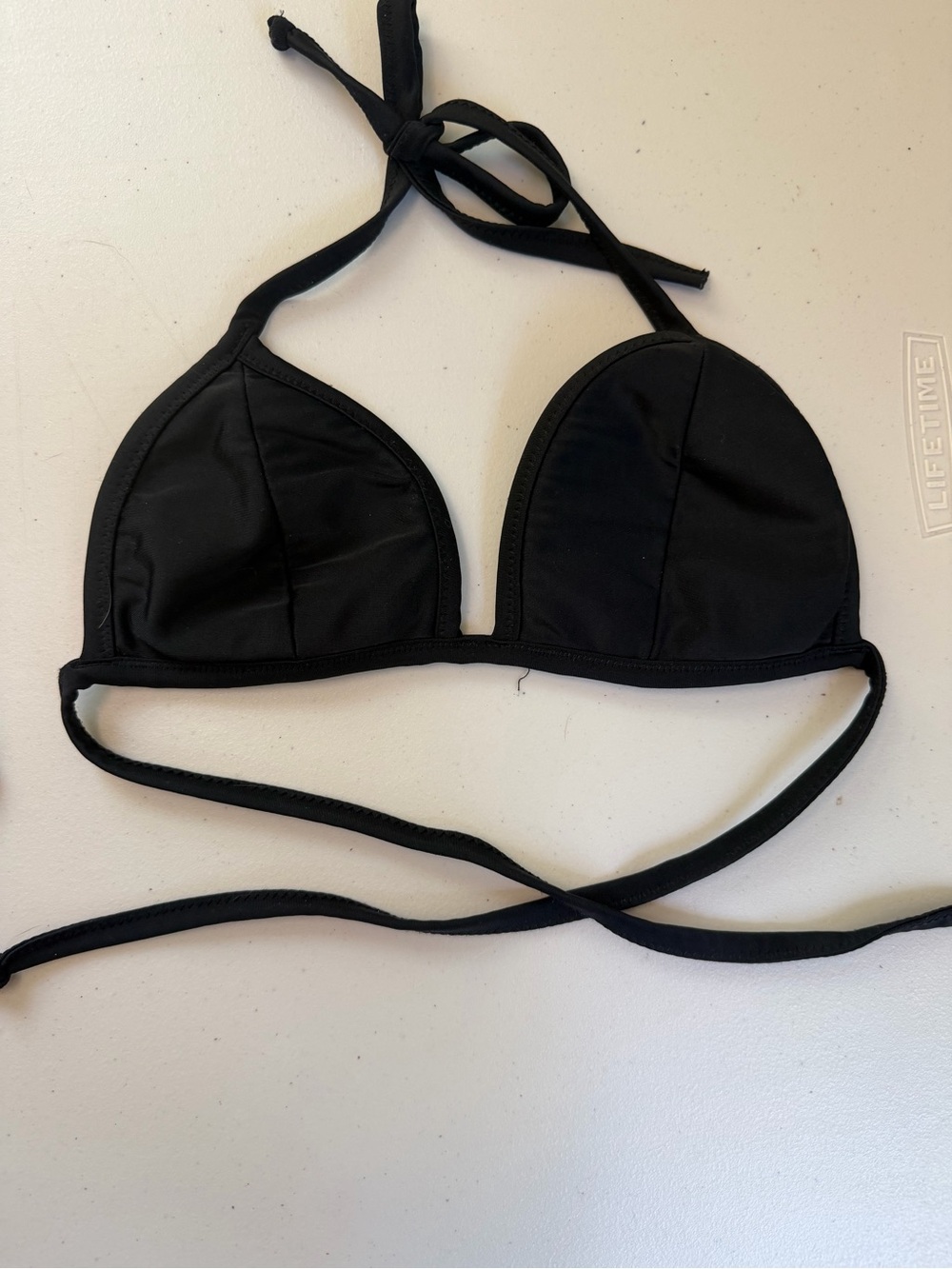 Rosa Cha Women's Black Triangle Bikini Top - Classic Tie Swimwear